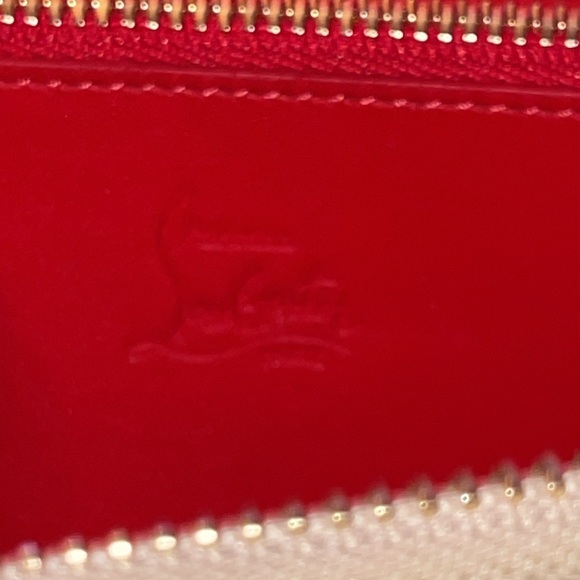 Christian Louboutin panettone wallet calf empire/spikes beige leather multicolor - Picture 9 of 15